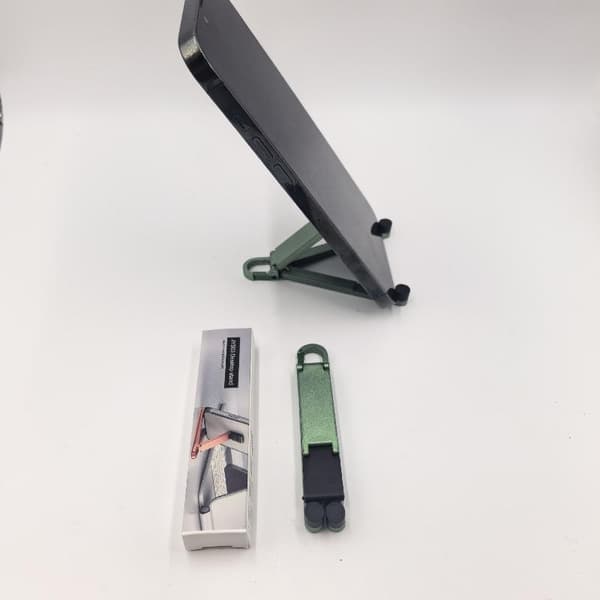 Mini sammenleggbart nøkkelring-telefonstativ med justerbare vinkler A6