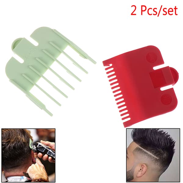 2X Hårklipper Guide Begrænset kamtilbehør Trimmer Barbermaskine Ha onesize