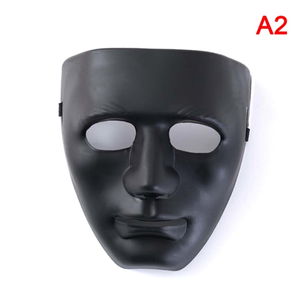 Kokokasvot Unisex Street Dance Opera Party Mask Cosplay Black Wh Black ONESIZE