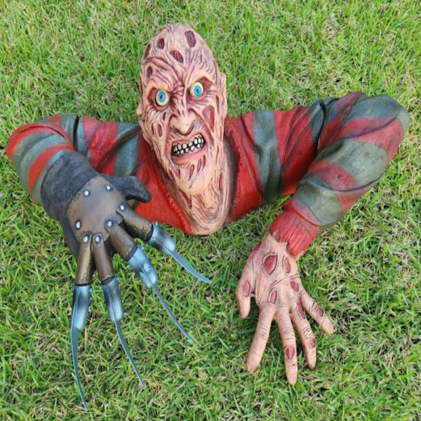 Horror Creeper Zombie Innendørs/Utendørs hagestatue Halloween De A A