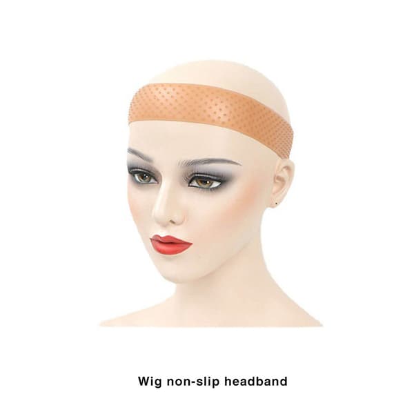 Silikone Elastisk Paryk Greb Bånd Til Fiksering af Parykker Sport Transparent B Light brown