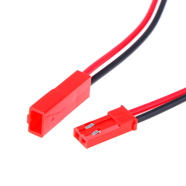20 stk 2 Pin stik han hun jst stik kabel 22 awg ledning fo Onesize