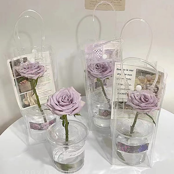 PVC-kukkalaatikko, läpinäkyvä kassi, DIY-yksikkö one size