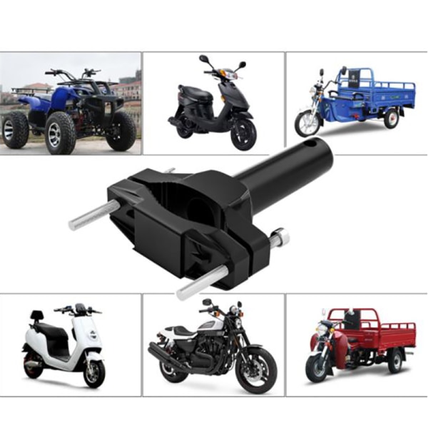 Universalfestebrakett for motorsykkelstøtfanger modifisert frontlykt Black 1Pcs