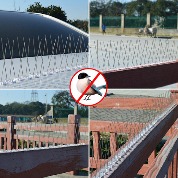 Defender Birds Spikes Staket Wall Anti-Bird Pigeon Protector Rep 1 Pc