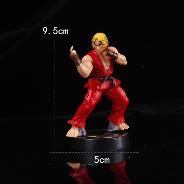 Anime-toimintahahmo PVC-lelut ja Street Fighter Game Dolls Room D Red One Size