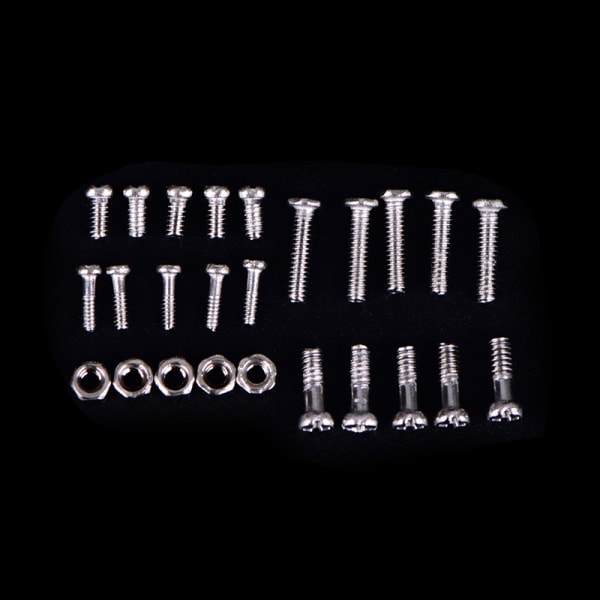 600st diverse fästelement Skruvar för watch glasögon urmake Silver 600Pcs