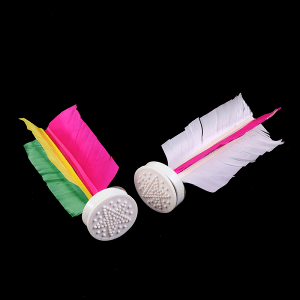 Kick Shuttlecocks Färgglada Goose Feather Footbal Foot Feather one size