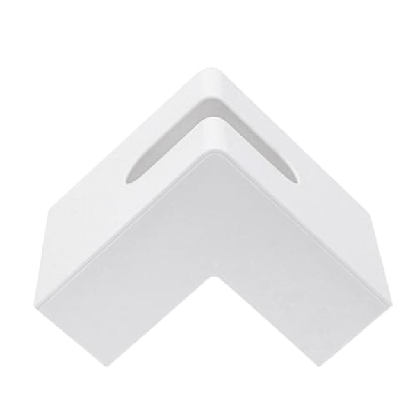 Nordic Right Angle Desktop Servietter Papir Opbevaring Case Tissue Box White ONESIZE