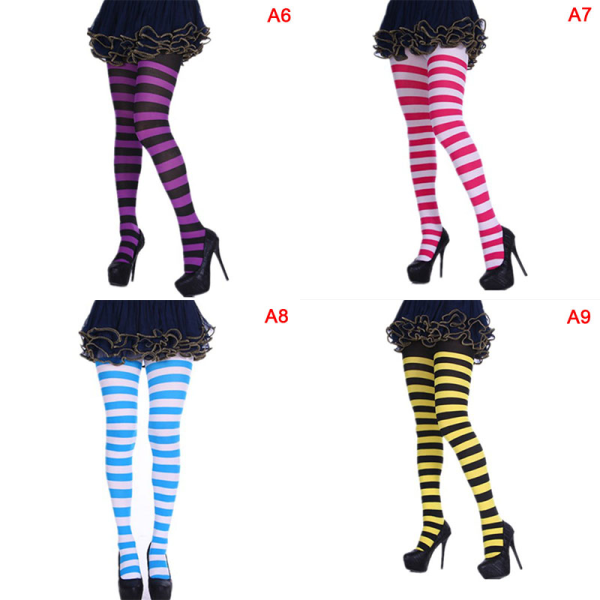 Naisten raidalliset juhlasukkahousut, läpinäkymättömät mikrokuituiset sukat  Nylon Yellow+Black One size aaaf | Yellow+Black | One size | Fyndiq