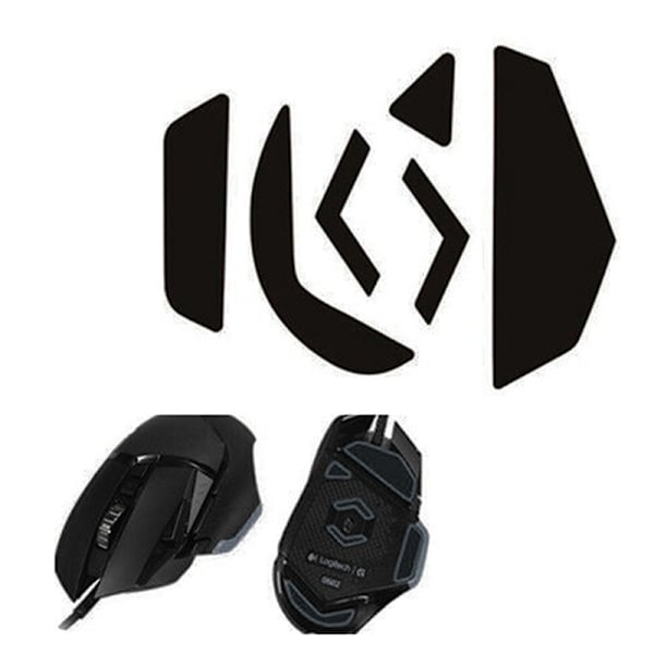 2 st 0,6 mm Musfötter Mus Skridskodyna för Logitech G502 Mous Black