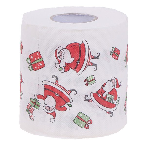 Julebordsserviet Home Julemanden Badetoiletrullepapir White ONESIZE