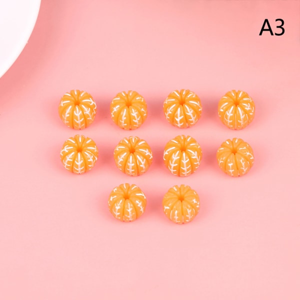 10 st Harts blandade konstgjorda apelsinfrukter Miniatyrdockahus A3