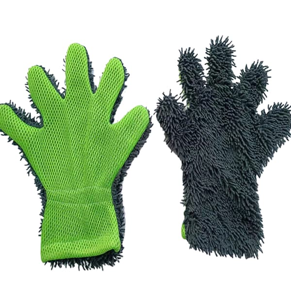 1 stk. Premium Mikrofiber Vaskehanske Bilvask Multifunksjon Tykk C Blue