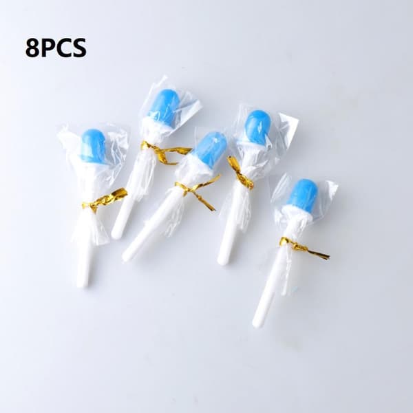 4/8/10 stk nesevoksstaver applikatorer engangs nesehårfjerner Blue 8PCS