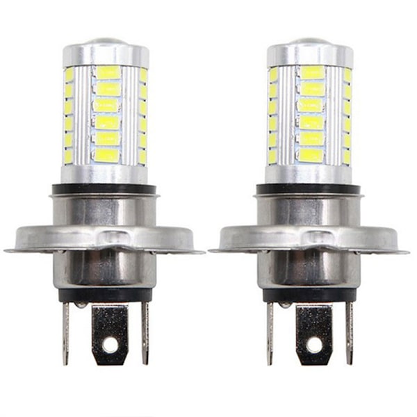 2 stk H4 LED-lampe billykt 33 SMD 5630 5730 lyspære Auto Ice blue 2Pcs