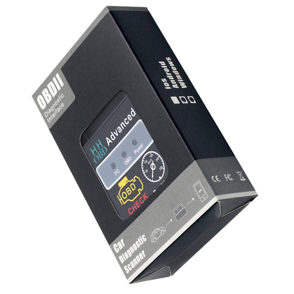 HH OBD V2.1 Bluetooth Automotive Fejldetektor ELM327 OBD2 Bil A onesize