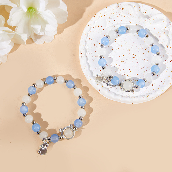 Vedhæng Opal Perler Armbånd Ins Stil Heldig Krystal Hånd Stri one size