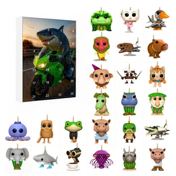 6 Stück Tung Tung Tung Tung Figuren - 3D Gedruckte Sammlerfiguren Italian Brainrot