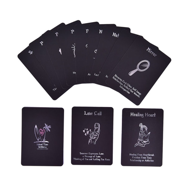 54 Island Time Wellness Kärlek Oracle Cards Tarot Card Divination Multicolor 1PC