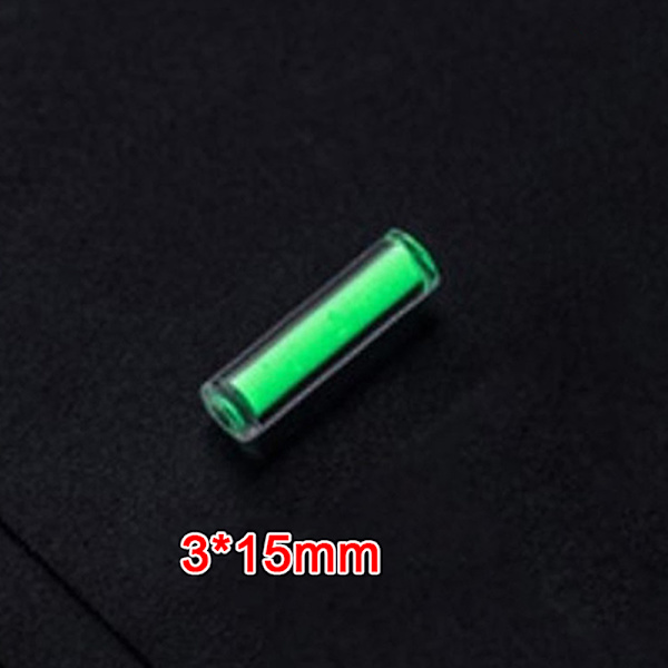 1PC Glass lysende rør fingertupp gyro lysende stang utendørs sig Green