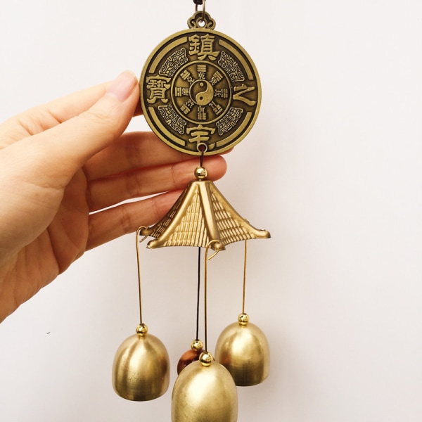 Antik Wind Chime Kobber Yard Have Udendørs Living Dekoration 13 one size