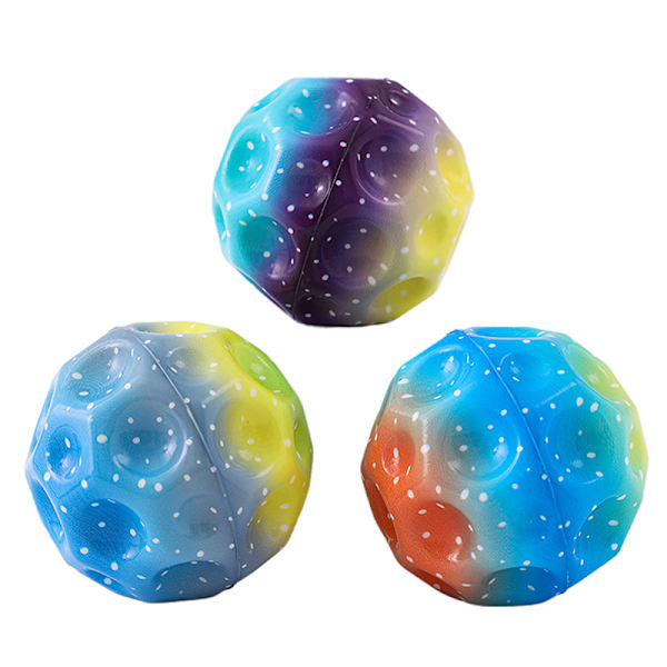 Galaxy Moon Ball Extrem hög studsande boll Rymdboll Barn A1 one size