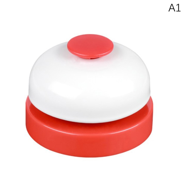 Rustfritt stål håndpressing Service Bell Answer Bell Mottak red Onesize