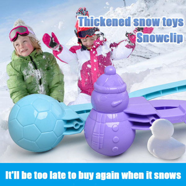 Snowball Maker Clips Snøleker for barn Vinter utendørs snøball A2 one size