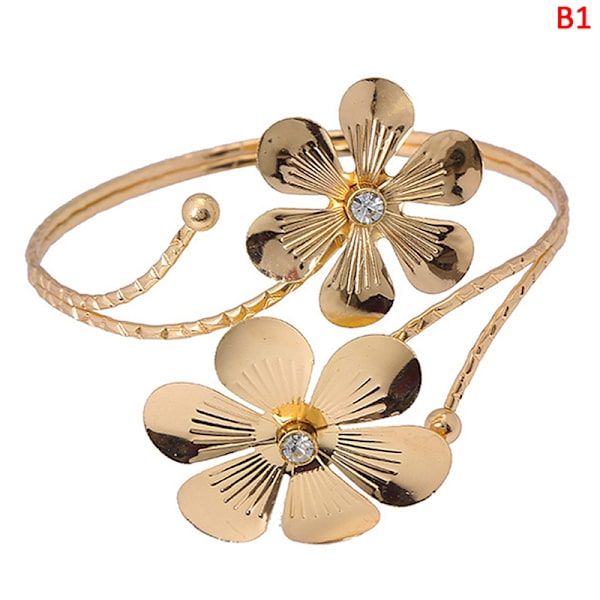 Bohemian Butterfly Leaf Charm Arm Chain Metal Hollow Out Geomet B1 one size