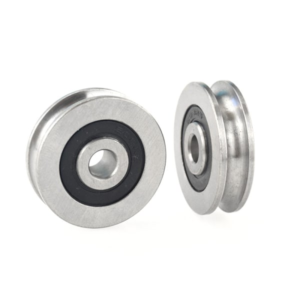 12*50*13mm spårhjul Metall U-spår ståltrådslyftning A2 A2