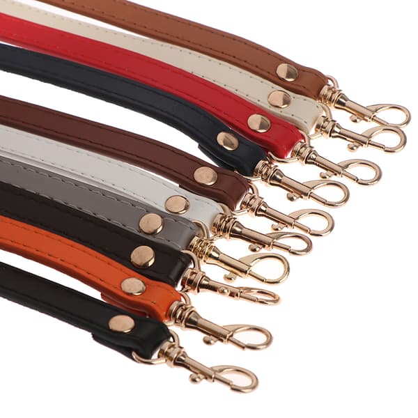 120 cm læder skuldertaske Håndtag Pung Strap Håndtasker Bælte Str White