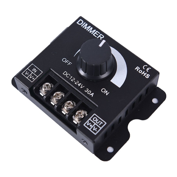 1stk dc12v/24v 30a led switch dimmer controller til led strip si