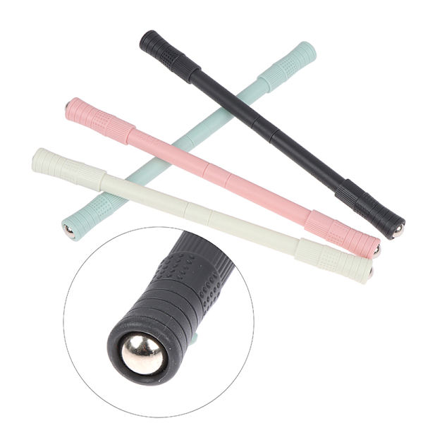 Stålkula Spinning Roterande penna Leksaker Vuxna nybörjare Anti-slip Black ONESIZE