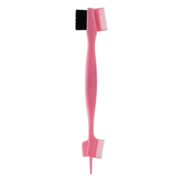 Flerfunktionsborste Ögonbrynskantborste Mascara Hårtrimmarkam Ha Pink one size