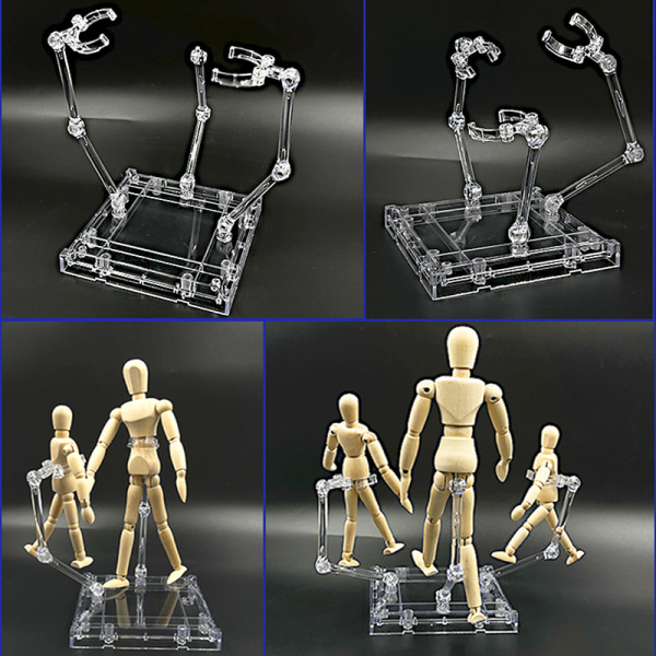 Trehövdad Soul-lämplig displayfäste för HG1/144 modell Ha A 1set