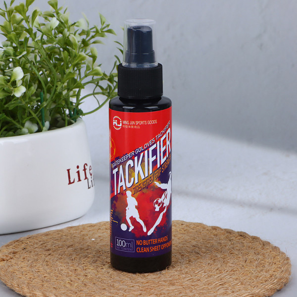 1 stk. 100 ml målmandshandske klæbriggører Sticky Glue Spray Grip Boo red 1