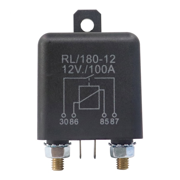 Rele käynnistyy 200A 100A 12V/24V Power Automotive Raskas virta Black 12V 100A