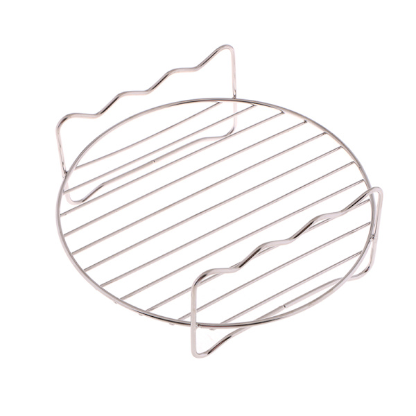 3 Spett Air Fryer Rack Kit Stålhållare Dubbellager Grill Ba Silver one size
