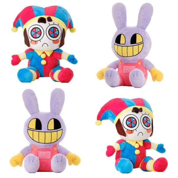 The Amazing Digital Circus Plysj Clown Toy Anime tegneseriedukke J D one size