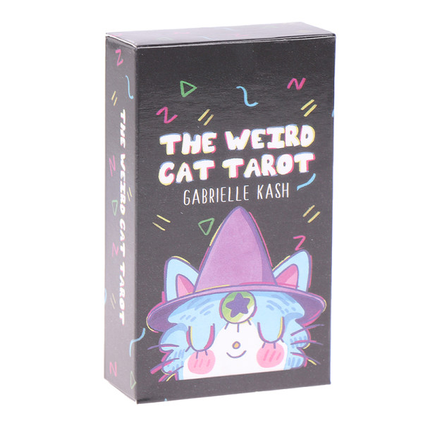 The Weird Cat Tarot Cards Oracle Card Prophecy Divination Deck Multicolor one size