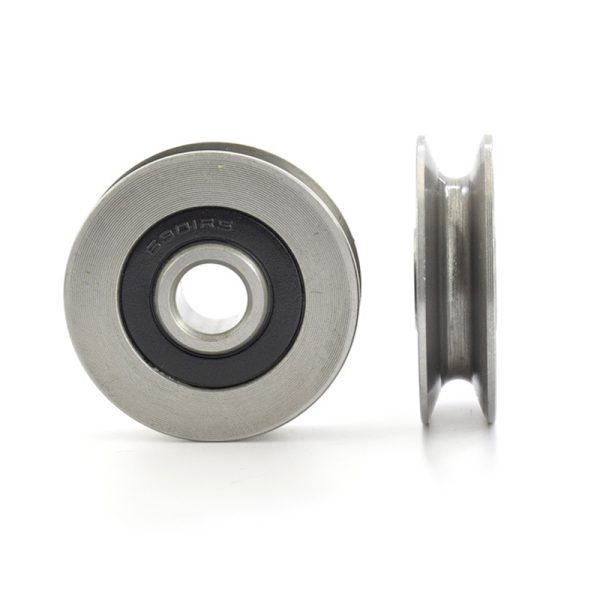 12*50*13mm spårhjul Metall U-spår ståltrådslyftning A2 A2