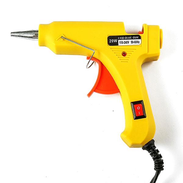 Håndtrompet Stor temperatur smeltelim glastermostat yellow one size