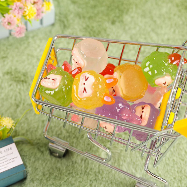 10 stk. Mini Lysende Havedekoration Harpiksfigurer Miniatur H