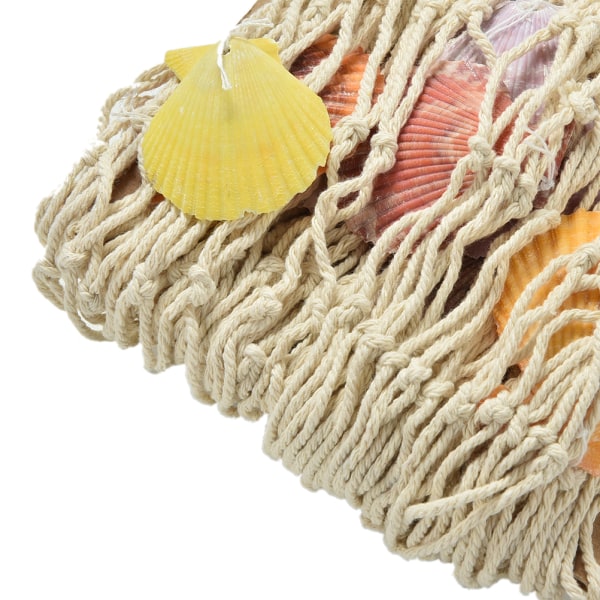 Fiskenet Dekoration Nautisk Dekorativ Fiskenet Havskaller Beige Shell one size