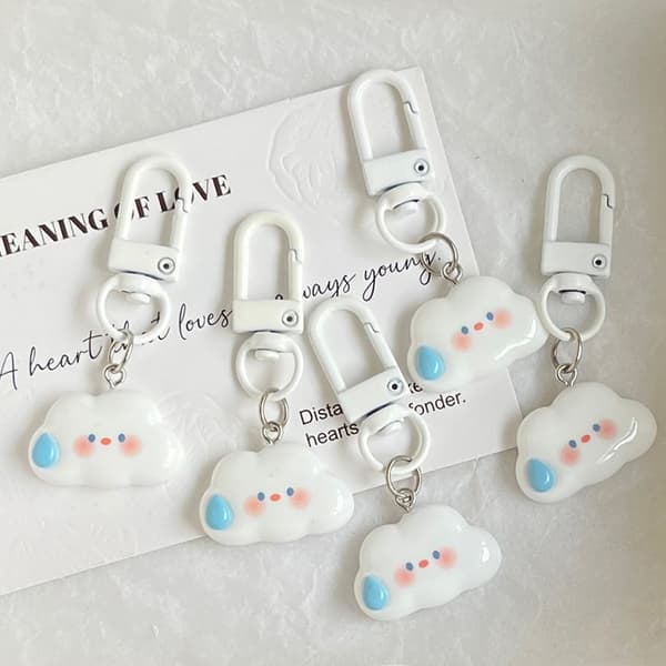 Ins Style e Cartoon Cloud Nøglering Nøgle Tilbehør Kawaii Nøglering One Size