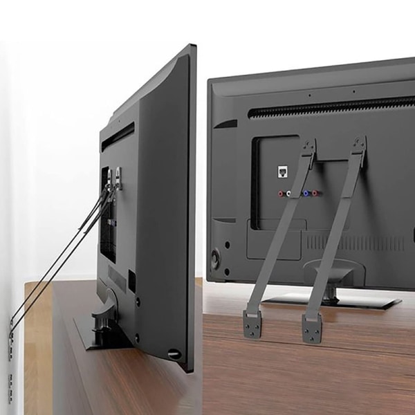 Baby turvalliset metalliset TV-hihnat Black onesize