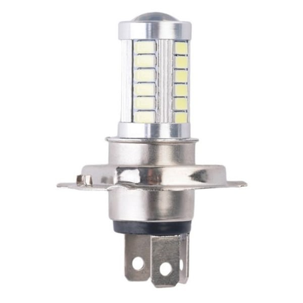 H4 33SMD LED-ajovalopolttimo Päiväajovalo Valkoinen Mot White 1pc