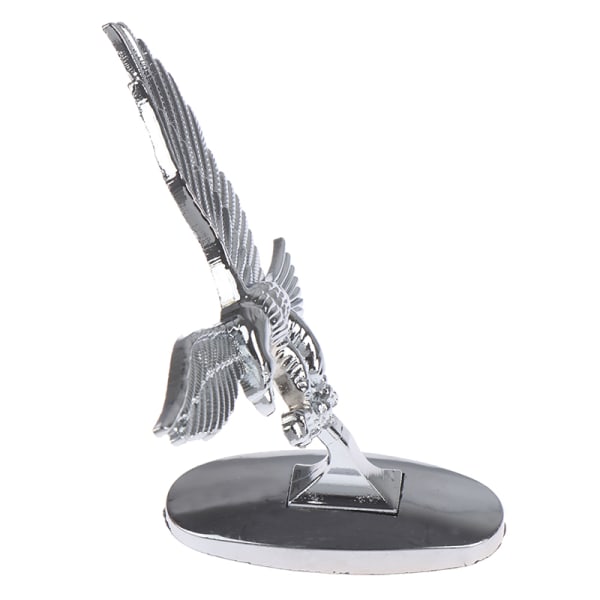 Bil frontdæksel krom hætte ornament badge 3D emblem Angel Eagle Black one size