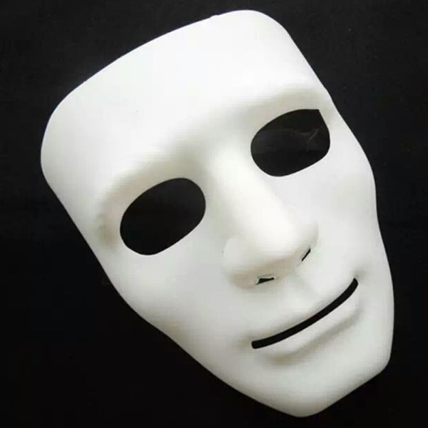 Kokokasvot Unisex Street Dance Opera Party Mask Cosplay Black Wh White ONESIZE